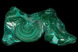 Polished Botryoidal Chrysocolla and Malachite - Congo #94186-1